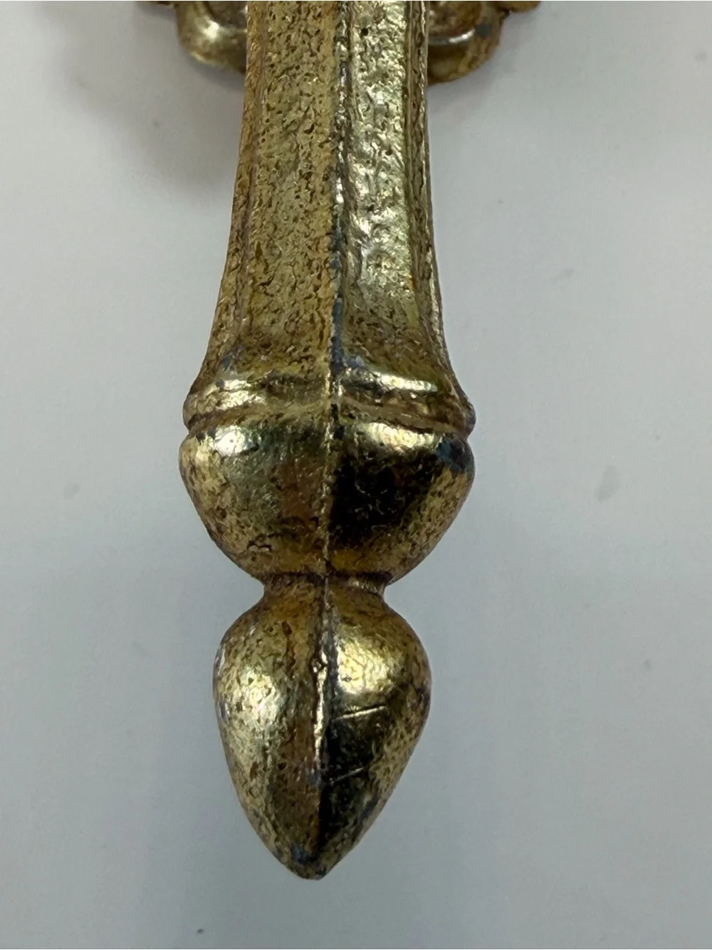 Antique-Style Brass Wall Sconces in Gold - Pair